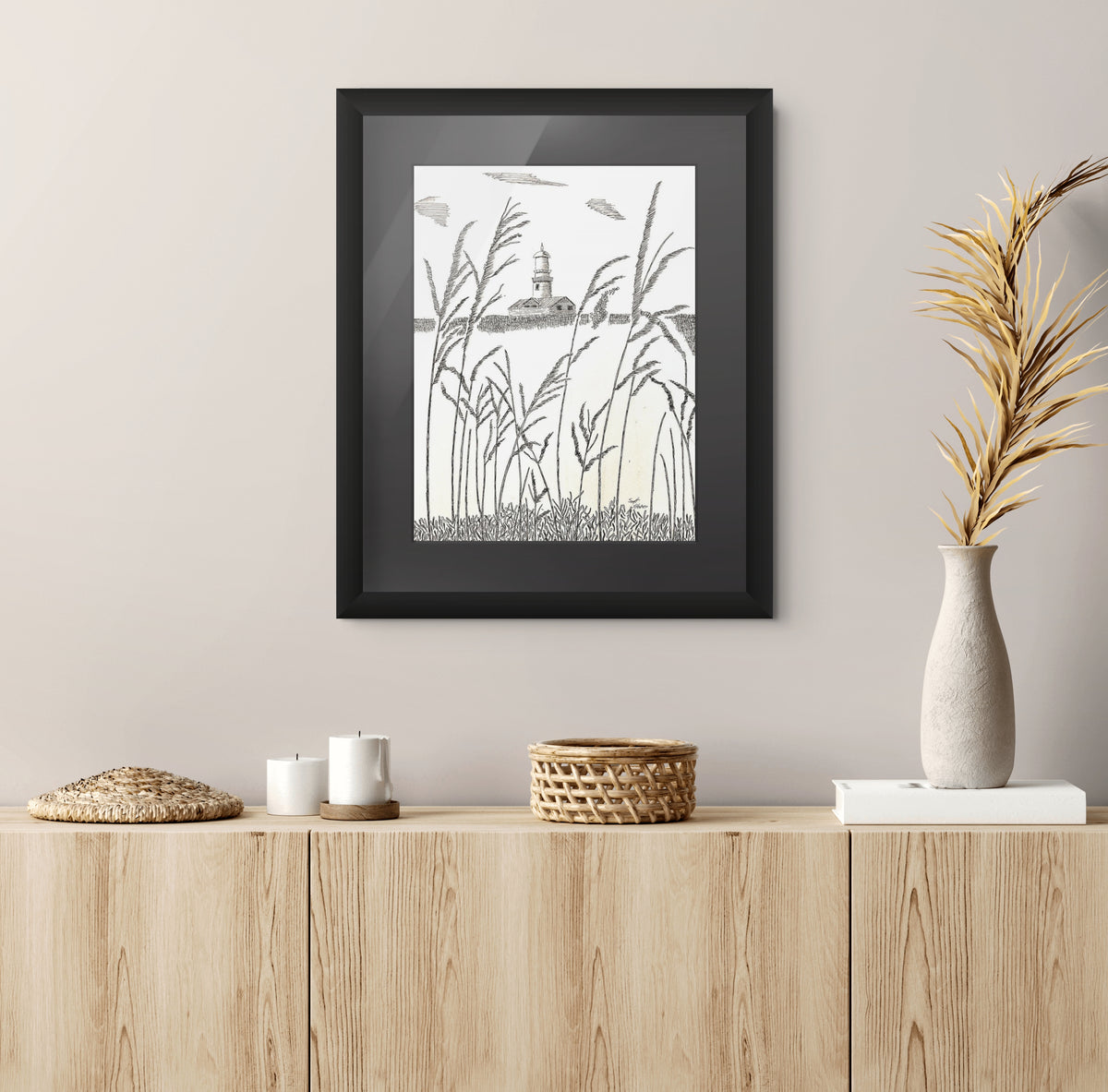 'Cape Flattery Light ' Handcrafted Pen and Ink Print